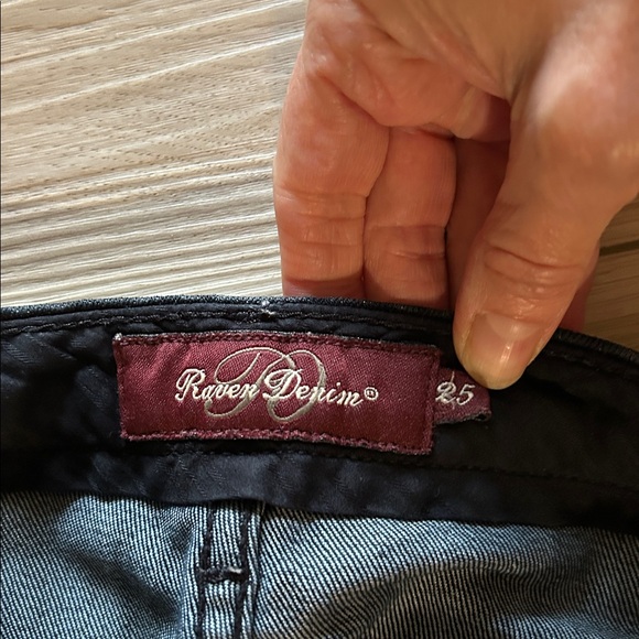 Raven Women's dark denim Flared Jeans - Picture 6 of 7